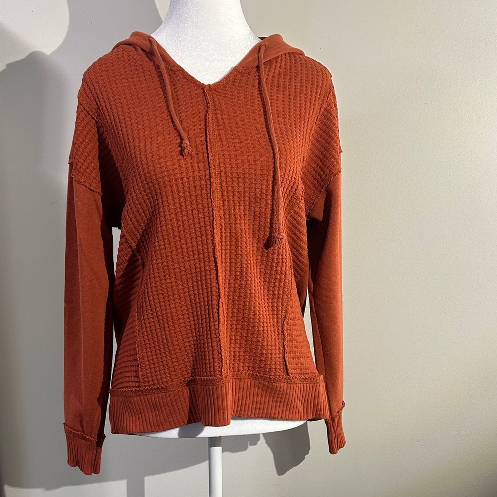 Time and Tru Women's Brick Hoodie Sweatshirt
